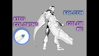 Falcon, Sam Wilson, Coloring Pages, Coloring Book, Avengers, Disney, MCU