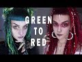 Green to Red Hair Transformation | Manic Moth