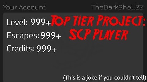 Top Tier Project: SCP Player