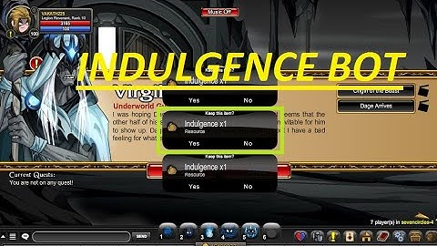 AQW INDULGENCE BOT l  GRIMOIRE 3.8 + SERVER PATCHED  l