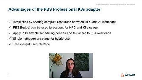 Demonstrating the PBS Professional Kubernetes Adapter for Machine Learning and AI