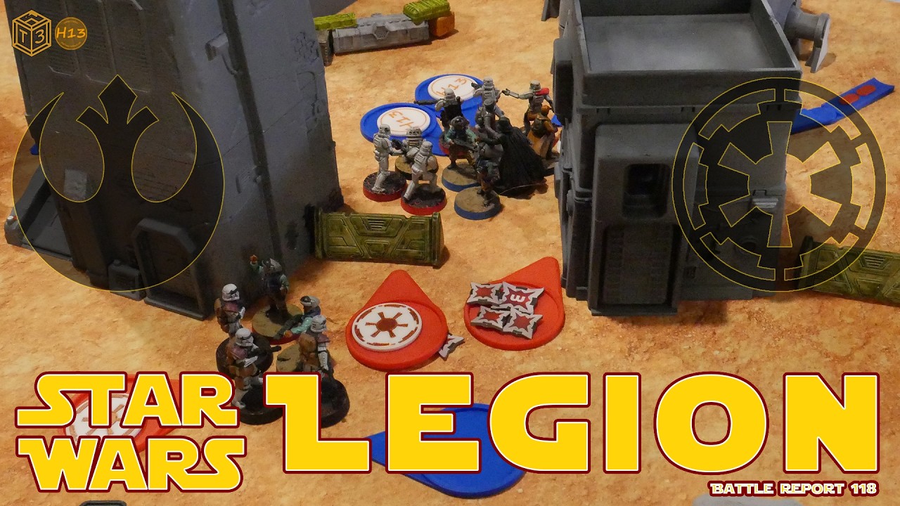 Star Wars Legion Battle Report 118 - Rebels vs Empire (Luke Skywalker ...