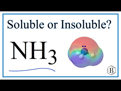 Video: Adakah nh3 larut dalam air?
