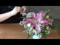 Изготовление букета (Оазис) с цветами ♥Лилии, Альстромерия, Кустарные розы♥ на заказ