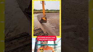 excavator membuat tanggul yang sangat rapi #excavator #alatberat #videoalatberatyt #shorts #viral
