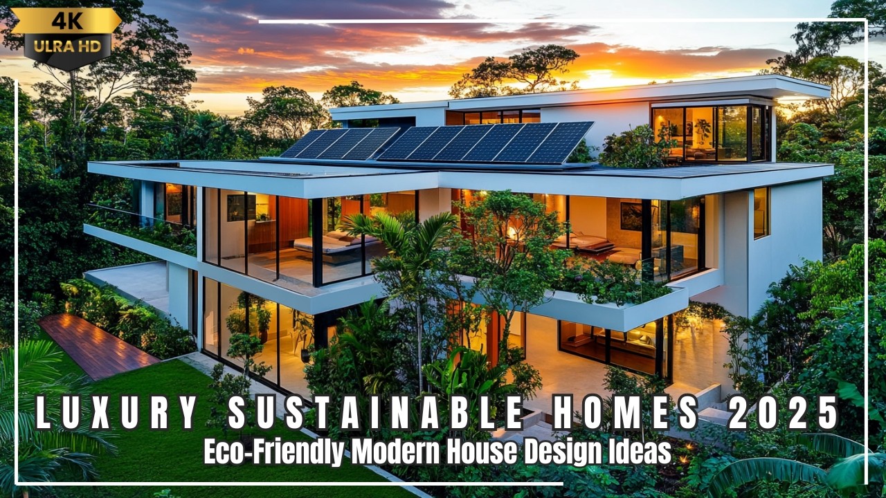 Luxury Sustainable Homes 2025 🌿🏡 | Eco-Friendly Modern House Design ... - Luxury Sustainable Home Decor Ideas