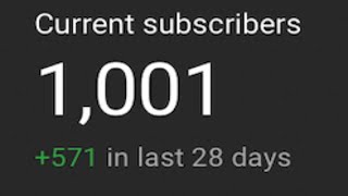 You guys did it (1,000 subs!)