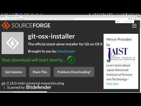 GIT2 - Version Control via CLI - 2. Installation (Mac)