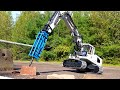 Hammered & Stoned - NEW Excavator Breaks in NEW ELECTRiC Jackhammer - Liebherr 946 | RC ADVENTURES