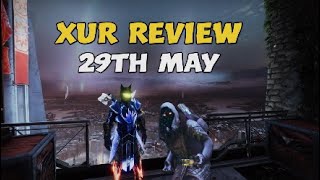 Destiny 2 Xur Review 29th May 2026