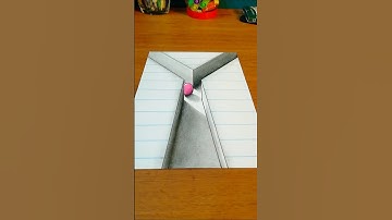 Amazing 3D Art on Paper 🔥😲 3D Drawing Illusion #shorts #sketch #easydrawing #drawing #3d