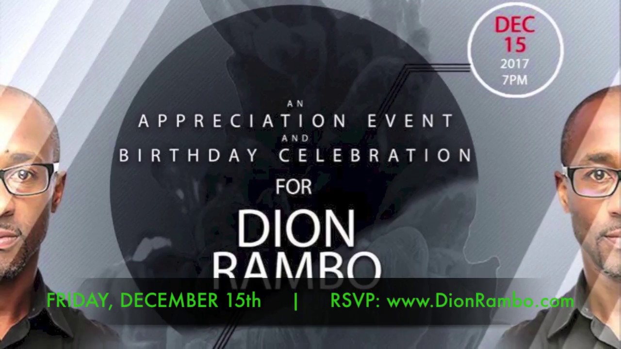 December 15th Dion Rambo Birthday Celebration - YouTube
