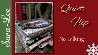 Quiet Christmas Junk Journal Flip-Through 🎄 no talking, just pages 🤗