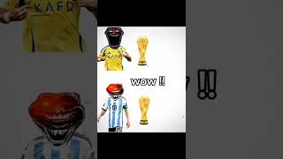 Ronaldo (cr7) 🇵🇹 vs Messi (goat) 🇦🇷🏆🌏🔥#shorts #messi #ronaldo