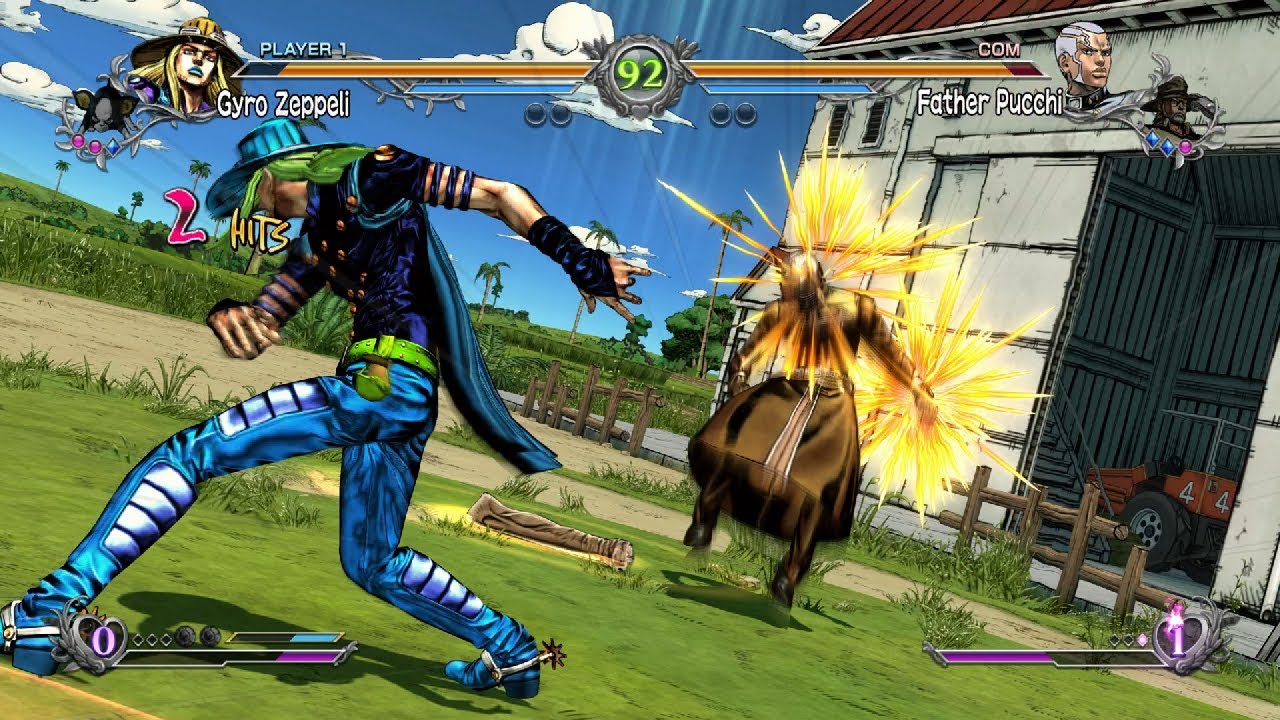 GYRO ZEPPELI vs FATHER PUCCHI (Hardest Difficulty) JoJo's AllStar Battle R YouTube