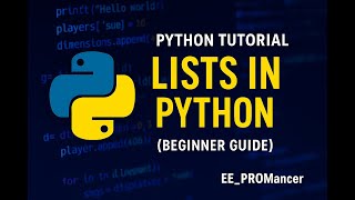 Python Lists Tutorial for Beginners: Create, Access, Modify & Sort (Part 1)