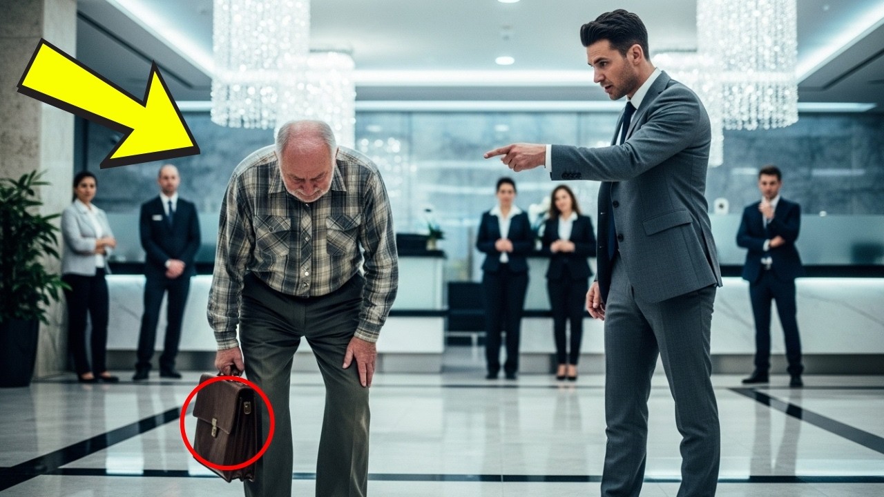 DIRECTOR DE BANCO HUMILLA A VIEJITO HUMILDE...ERA EL DUEÑO QUE LO MANDA A LIMPIAR SUCURSALES 6 MESES