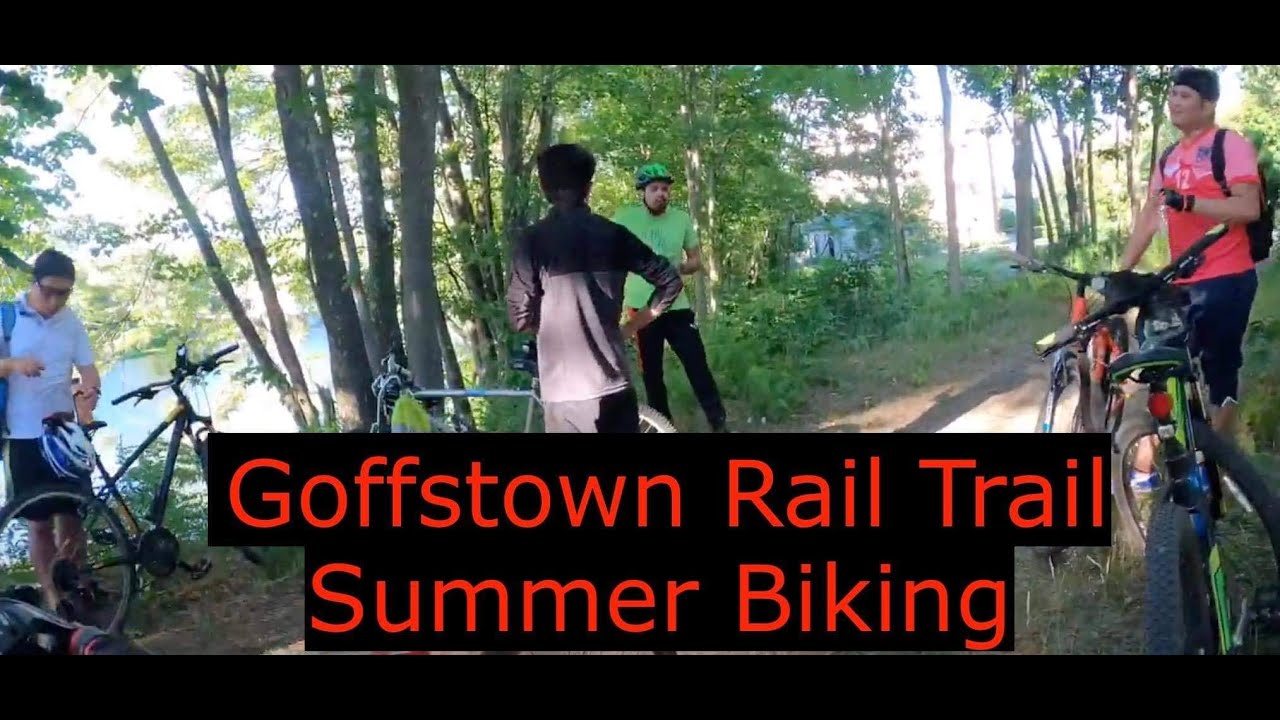 Biking at Goffstown Rail Trail
