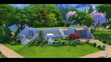 Sunken Bungalow | Speed Build | The Sims 4 | With Terrain Tool