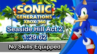 Sonic Generations Seaside Hill Act 2 Speedrun 1:29.62 (Basic run, No skills)
