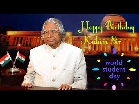 Dr.APJ Abdul kalam birthday whatsapp status|Abdul kalam birthday status|World students day status