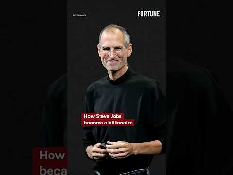 How Steve Jobs became a billionaire #SteveJobs #billionaire