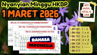Download Lagu Nyanyian Ibadah Minggu | 1 MARET 2026 | HKBP | Bahasa Indonesia | Not, Musik, Vocal dan Lirik MP3