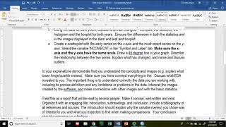 EDA Project Rubric Overview