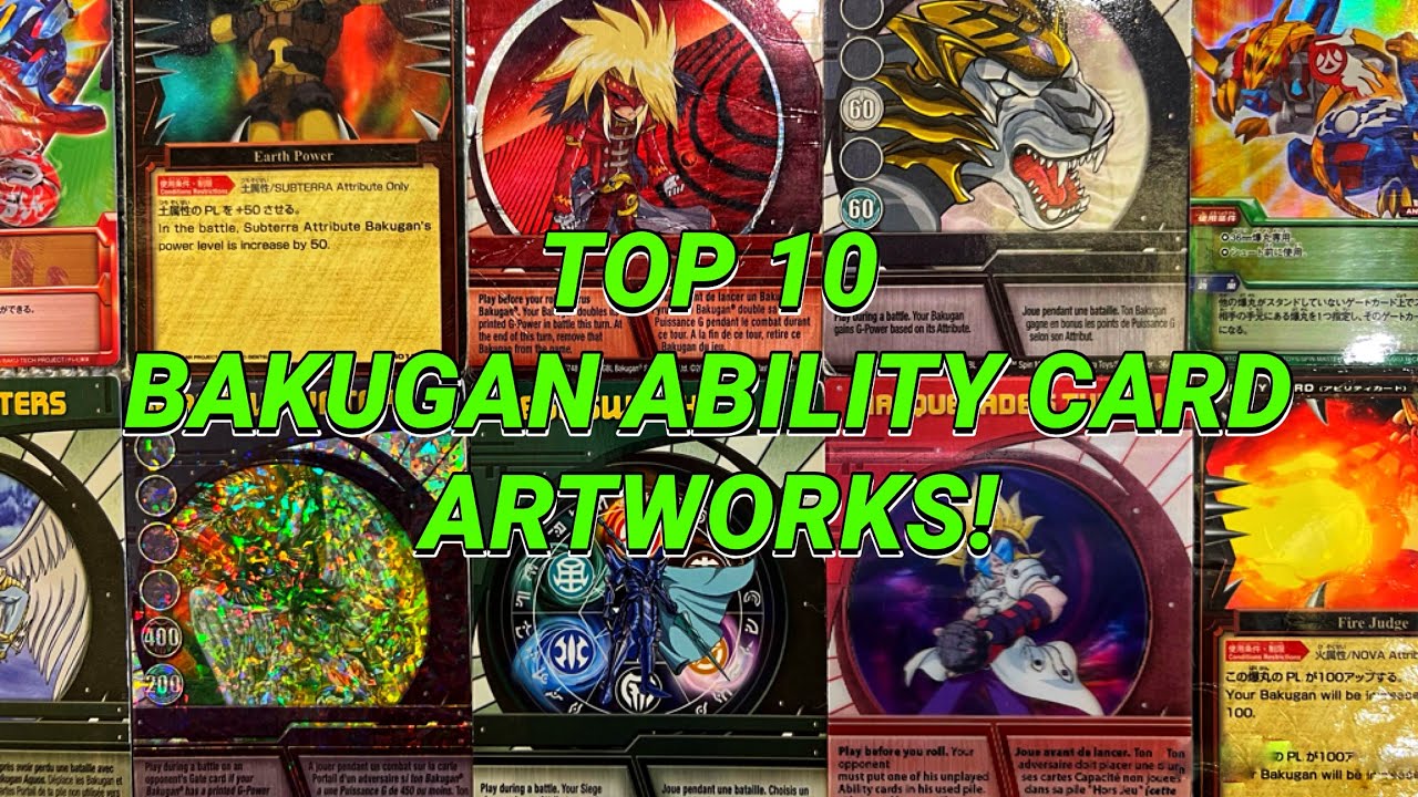 My Top 10 Favorite Bakugan Ability Card Artworks! 