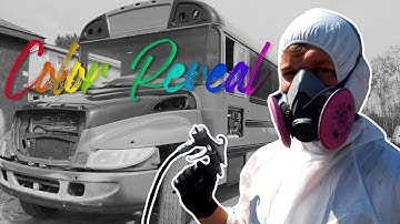 Nightmare Paint Job | Finally Painting Our Bus | Skoolie Conversion Ep. 13 | Adam & Steph