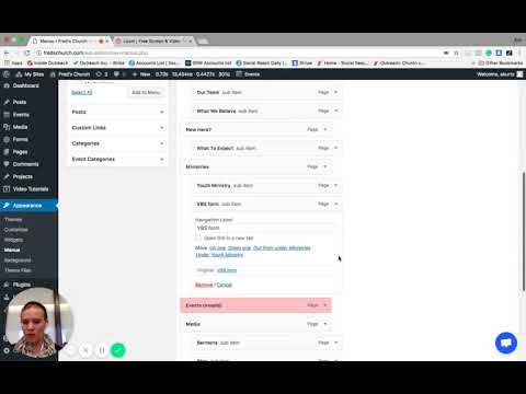 Updating Social Reach Websites Menu Structure