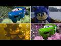 🏎️Lightning McQueen Eater and Sonic:  The Big Ice Race 🎶 Coffin Dance Song (COVER)#3