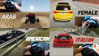 Types of drivers in BeamNG Drive