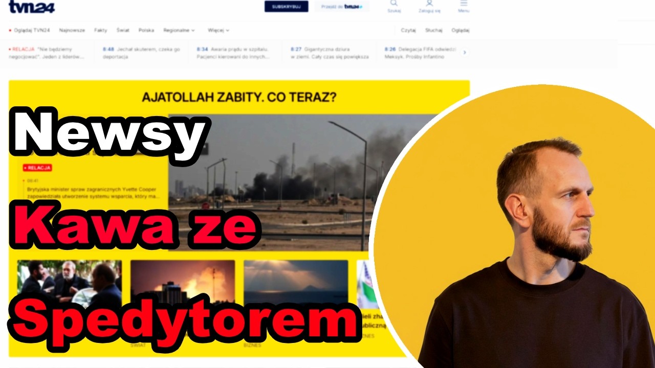 Kawa ze Spedytorem #16: Sytuacja w Iranie, newsy z tvn24.pl i trans.info