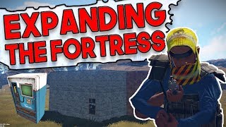 EXPANDING THE SHOP FORTRESS! | Rust SOLO SURVIVAL - Episode 2