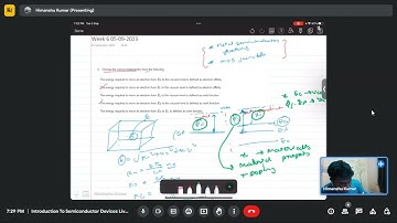 Week 6 Introduction to semiconductor devices (noc23_ee82)