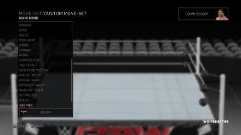 WWE 2K17 Dolph Ziggler Updated Moveset