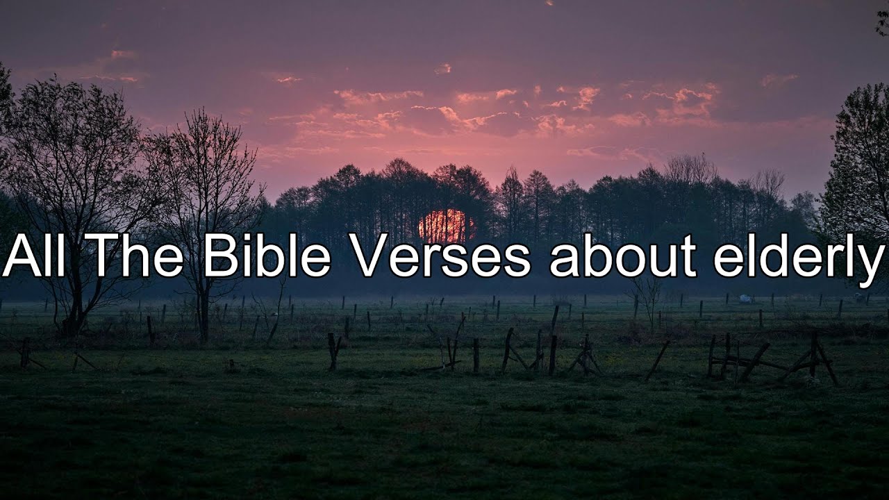 What does the Bible Say About elderly - All the Bible Verses About elderly