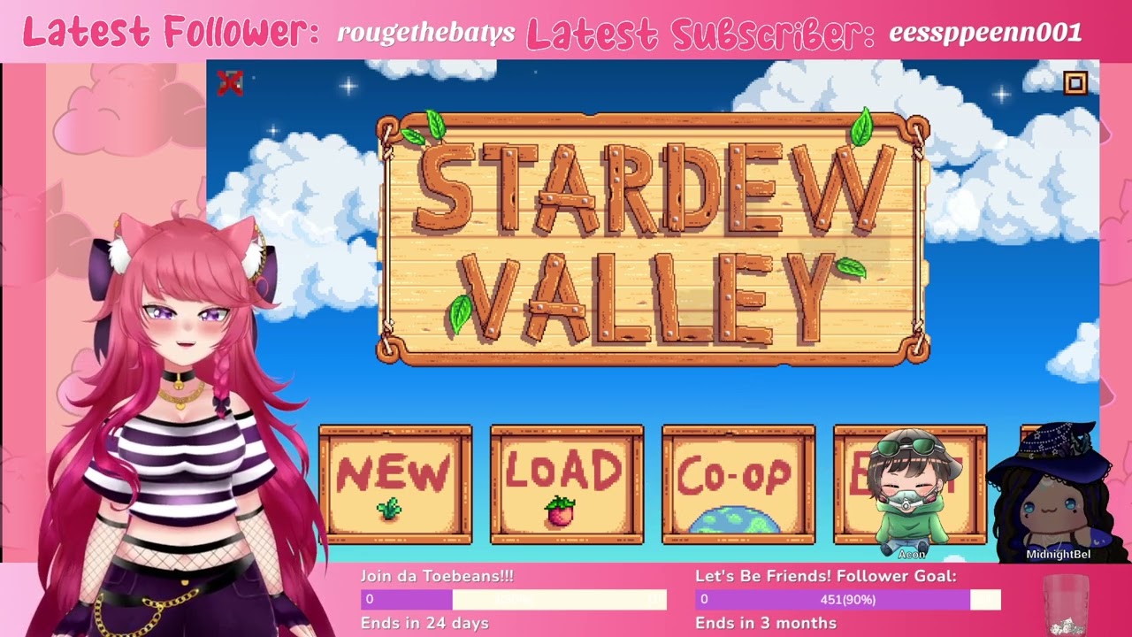 First Time Playin' Stardew Valley!!! w/ @midnightbel and @acon212 | Stardew Valley| ENVtuber | 3 Fee