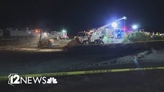 Crews work for nearly 9 hours to recover body of worker in Goodyear, efforts to continue overnight