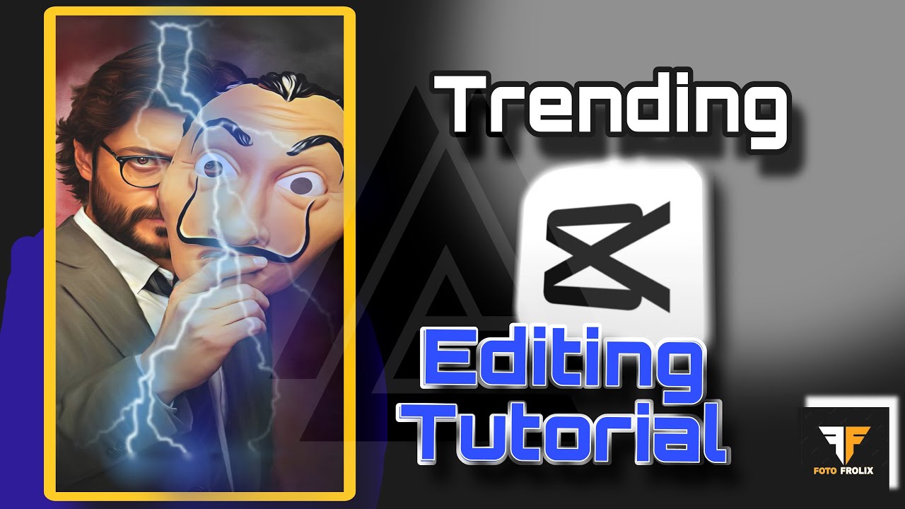 Capcut Trending Tutorial  |🔥with money heist professor | Capcut New Editing Tutorial  | Foto Frolix