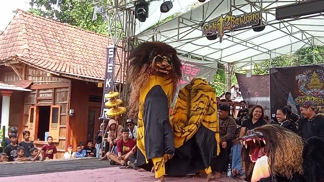 Tari singo Barong kang biso Toto jalmo , Sekar Bawono Sukodadi kangkung dalam acara ulang tahun 