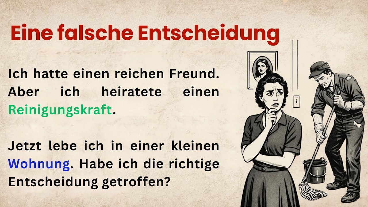 Deutsch lernen durch Geschichten | Einfache Story für A1–A2 mit Hörverstehen