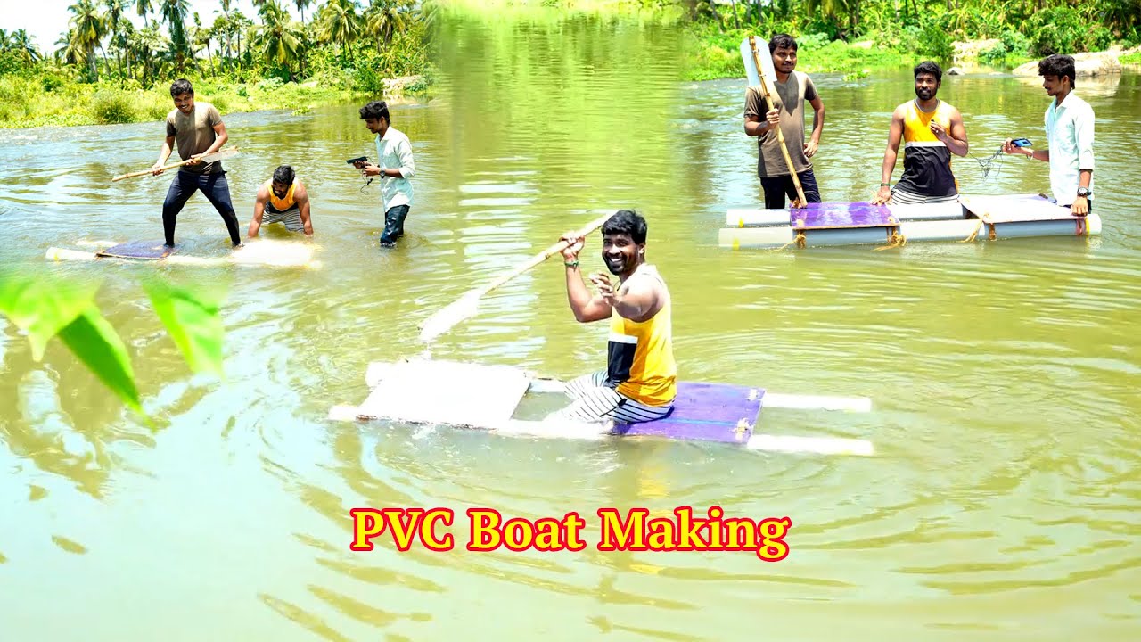 How to make Boat Using PVC Pipe homemade boat We Made Simple PVC
