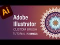 Adobe illustrator custom brush tutorial in Bangla - pixmentor