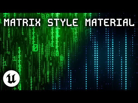 Matrix Style Material Demo - Unreal Engine 5