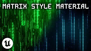 Matrix Style Material Demo - Unreal Engine 5