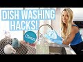 22 DISH WASHING HACKS! How To Do Dishes FASTER and EASIER!
