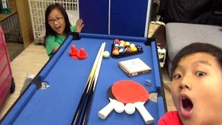Unboxing The 4 in 1 Pool Table | Table Tennis , Chinese Chess , 8 Ball  Pool, and air Hockey !!!