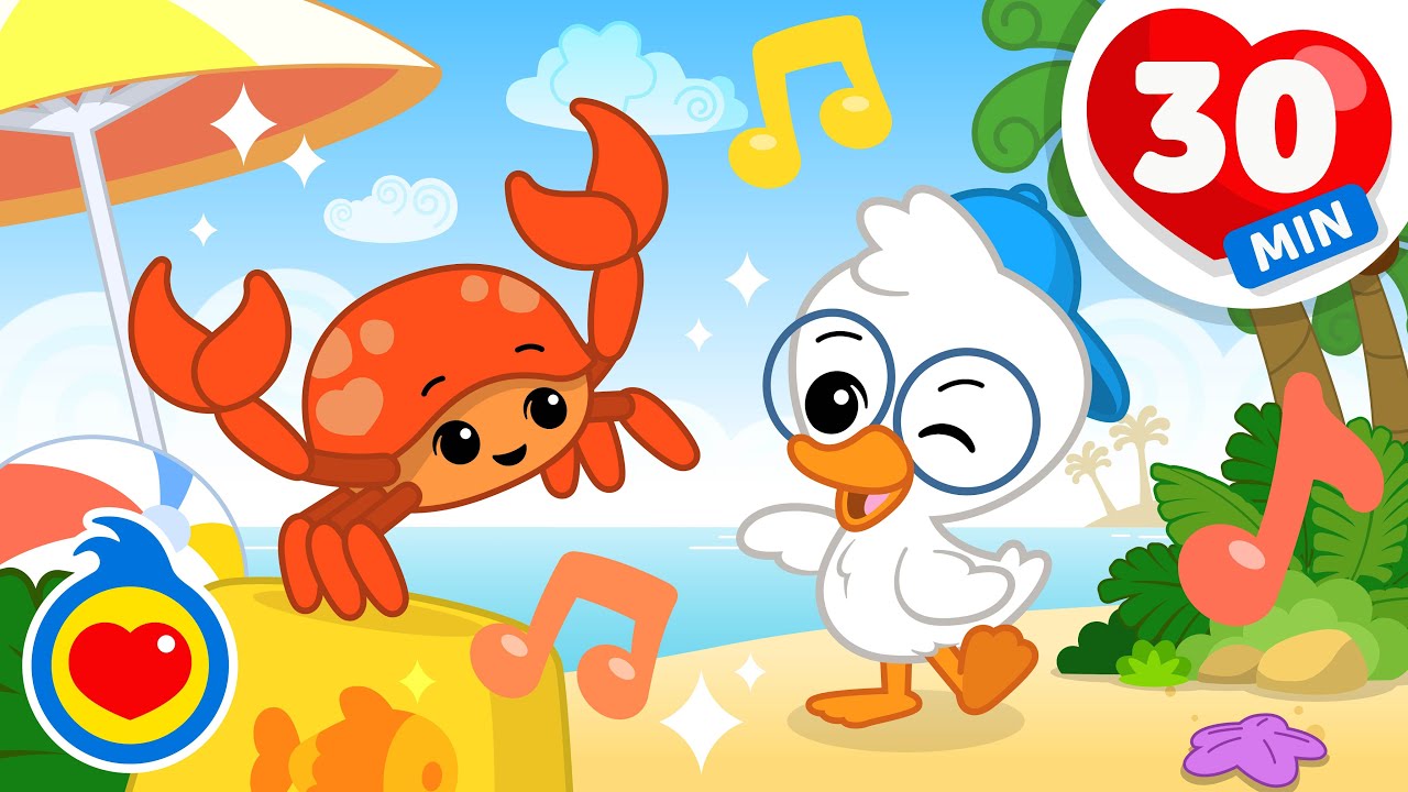 Caranguejo Peixe É 🦀 🐟 🤔 e muito mais! | 30 minutos de Música Infantil com Um Herói do Coração ❤️